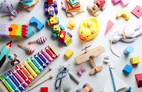 verschiedene Spielzeuge